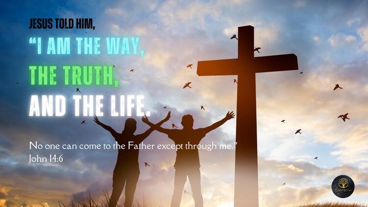 Red and Blue Church Illustration Sunday Service Instagram